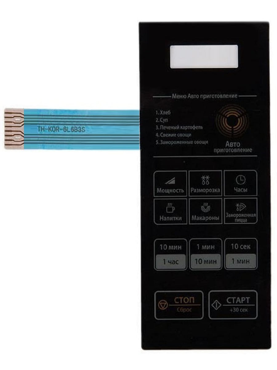картинка Daewoo 3518572830 (TH-KOR-6L6B3S) Сенсорная панель для СВЧ KOR-6L6B, KOR-6L6BS от магазина Интерком-НН