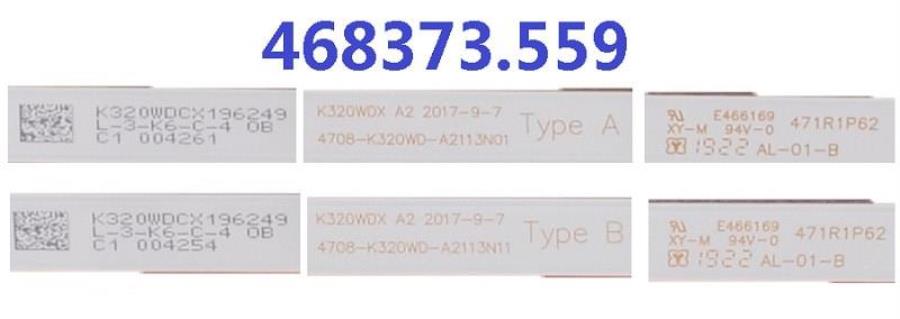 картинка Panasonic 468373.559 Комплект модулей подсветки (2шт.) для телевизора TX-32ER250ZZ от магазина Интерком-НН