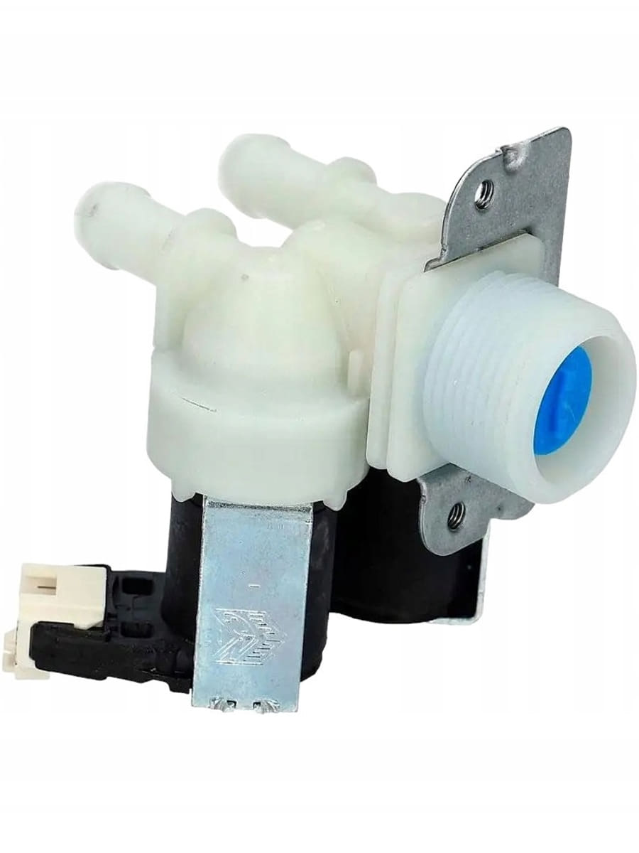 картинка Indesit 481228128468 клапан электромагнитный наливной (КЭН) 2w-180 градусов 10мм стиральной машины  от магазина Интерком-НН