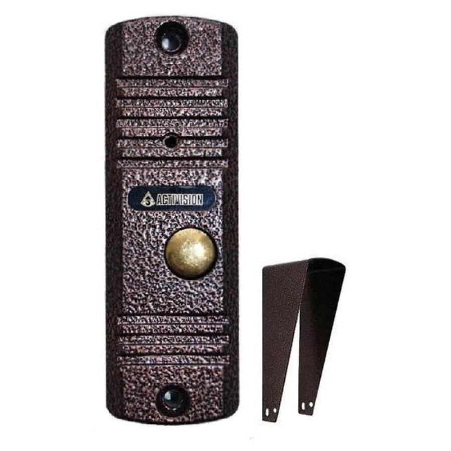 картинка Activision AVC-305 (PAL) Накладная антивандальная цветная вызывная видеопанель, цвет: медь от магазина Интерком-НН