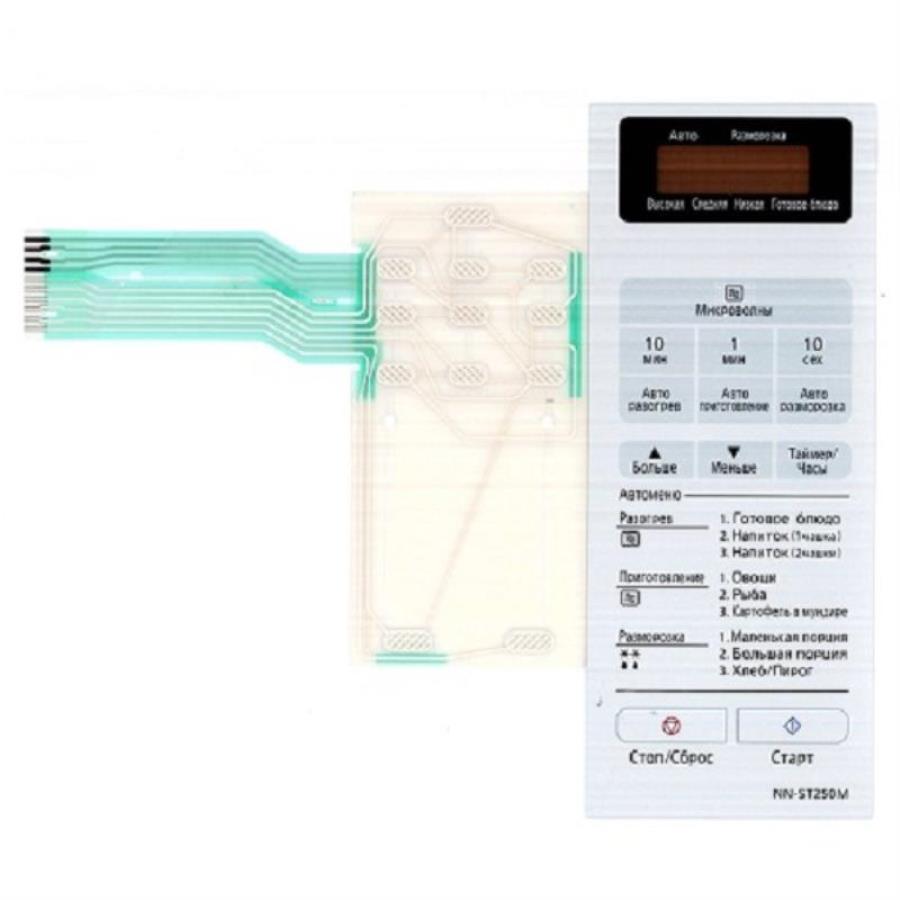 картинка Panasonic A630Y7W70ZP Сенсорная панель на русском для СВЧ (микроволновой печи) NN-ST250MZPE от магазина Интерком-НН